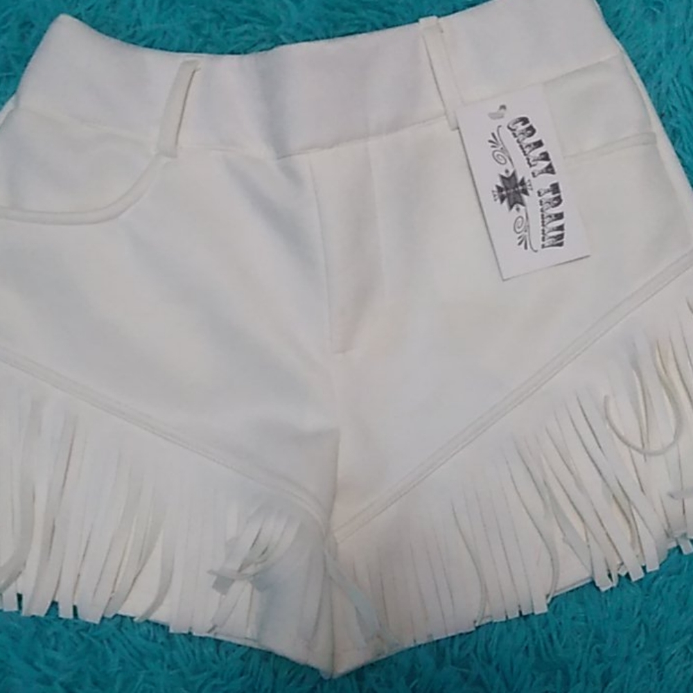 Women's white shorts